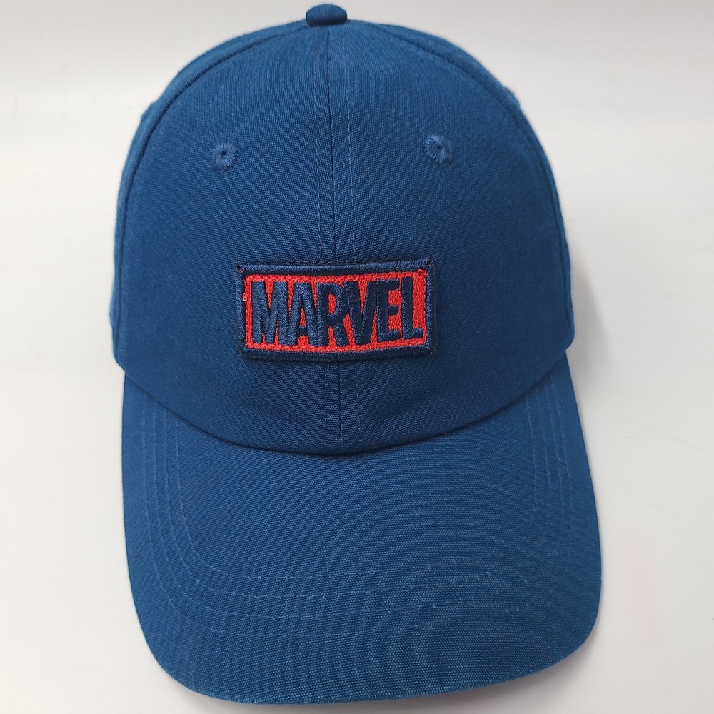 Marvel Hat Strapback (Fits Small) Blue Red Logo Comics Casual Baseball Cap Men